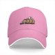 Black baseball cap with cartoon leprechaun and beer barrel graphic