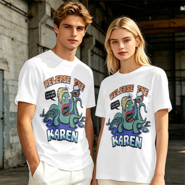Release The Karen Octopus Graphic T-Shirt
