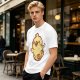 Olive T-Shirt With Cute Cartoon Chick Graphic