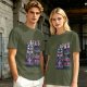 Olive T-Shirt with Papa's Tiki Paradise Skull Graphic