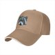 Black baseball cap with Totoro rainy forest graphic print