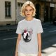 Olive T-Shirt with Japanese Style Cat and Red Sun Art Print