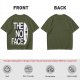 Olive T-shirt with The No Face graphic print