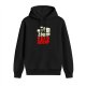 Black hoodie with 'Chat With A Dead Agent' skeleton graphic