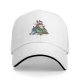 Black Baseball Cap With Christmas Totoro Family Graphic