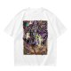 Olive T-Shirt Featuring Fantasy Wizard Card Artwork