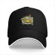 Black Baseball Cap With Chocobo Gaming Graphic Print