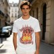 Olive T-Shirt With Calcifire Bacon Fire Graphic Print