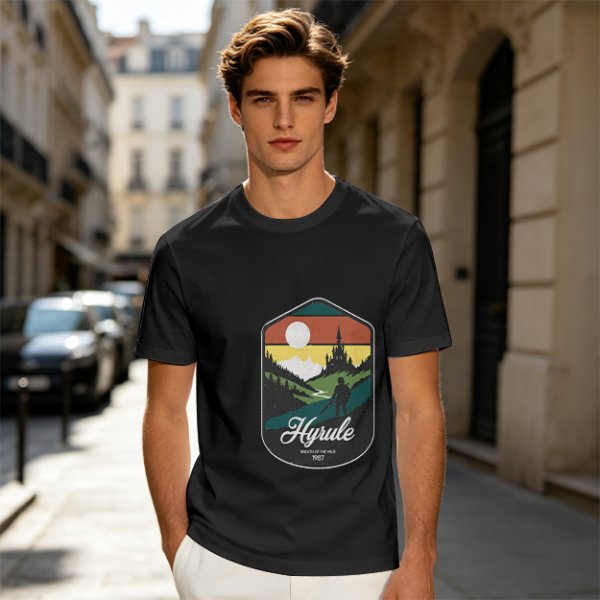 Hyrule Landscape Graphic Tee For Fans Of The Legend Of Zelda