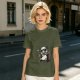 Olive T-Shirt With Cool Sunglass Wearing Opossum Graphic