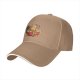 Black Baseball Cap With Cute Ramen Bowl Graphic Design