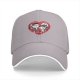 Black baseball cap with Frankenstein and bride heart graphic
