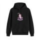 Black Hoodie With Unicorn And Magical Graphic Print