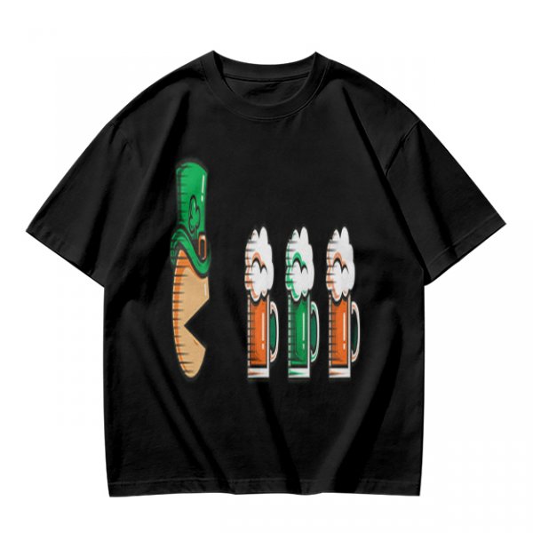 St Patricks Day Leprechaun Hat Beer Mug Graphic T-Shirt