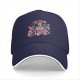Black baseball cap with Hellfire Club The Freak graphic print