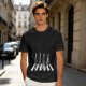 Olive T-Shirt With Anime Characters Crossing Crosswalk Print
