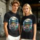 Spirited Away Bathhouse Graphic Tee with No Face and Dragon Art