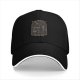Black baseball cap with Purranormal Cativity cat skeleton graphic