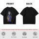 Olive T-Shirt With Cute Grim Reaper Holding Wilted Potted Plant Print