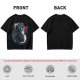 Olive T-shirt with cute starry night dragon graphic