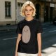 Olive Green T-Shirt With Cute Smiling Potato Graphic
