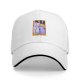 Black Baseball Cap With Funny Cat Couch Killer Tarot Art Print