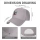 Black Baseball Cap With Cat Silhouette Cherry Blossom Landscape Art
