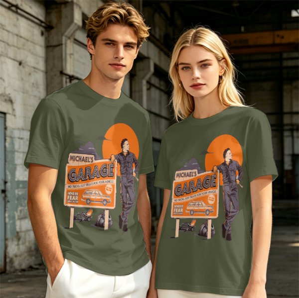 Michael's Garage Horror Themed Graphic T-Shirt