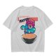 Olive T-Shirt With Cartoon Monster Cereal Bowl Graphic And Eternal Masters Text