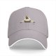Black Baseball Cap With Peeking Chicken Graphic Design