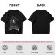 Olive Grim Reaper Graphic T-Shirt With Sooner Than You Think Text