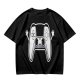 Olive T-Shirt With Cartoon Game Controller Graphic