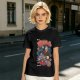 Olive green t-shirt with Doctor Who themed Whovio's cereal graphic