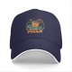 Black baseball cap with 'We Came In Pizza' alien UFO graphic