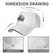 Black Baseball Cap With Cartoon Boys Crossing Stream Artwork