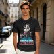 Olive t-shirt with panda drinking coffee and 'Sleep is for the dead' text