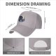 Black Baseball Cap With Night City Black Cat Crescent Moon Skull Art