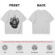 Olive Graphic T-Shirt with Fantasy Character Portraits