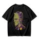 Olive T-Shirt with Frankenstein Monster Portrait Print