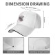 Black baseball cap with spooky fox and pumpkin coffee cup print