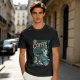 Olive t-shirt with mermaid coffee print 'Coffee Because Luring Sailors Takes Energy'