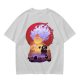 Anime Gear 5 Character Graphic T-Shirt With Sunset Scene