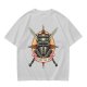 Olive T-Shirt With Praise The Sun Knight Helmet Crossed Swords Artwork