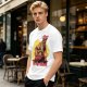 Olive T-Shirt With One Piece Anime Crew 'In My Island' Print