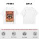 Olive T-Shirt With Raccoon El Diablo Tarot Card Print