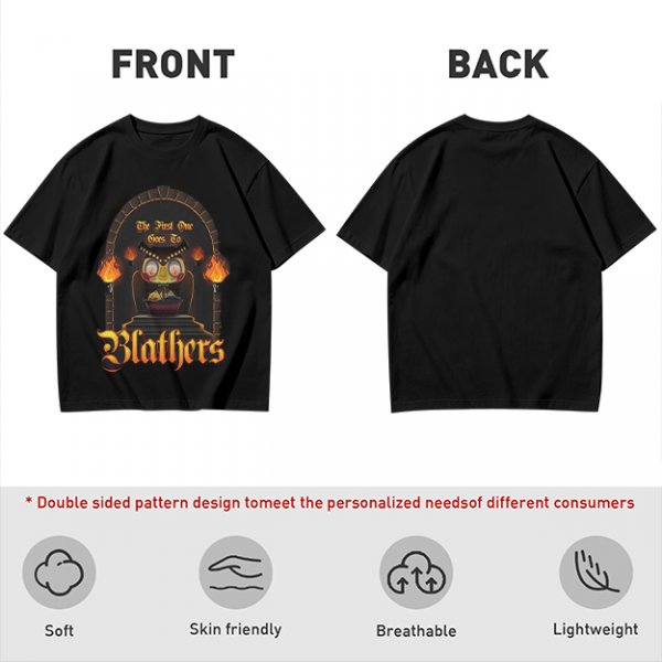 Olive T-Shirt with Gothic Blathers Themed Archway Print
