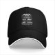 Black baseball cap with Mental Fest themed band-style print