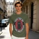 Olive t-shirt with 'Cats Are My Coping Mechanism' and black cat graphic