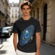 Olive T-Shirt With Cookie Monster Space Galaxy Cookie Print