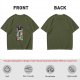 Olive T-Shirt With Tetris Block Character Print